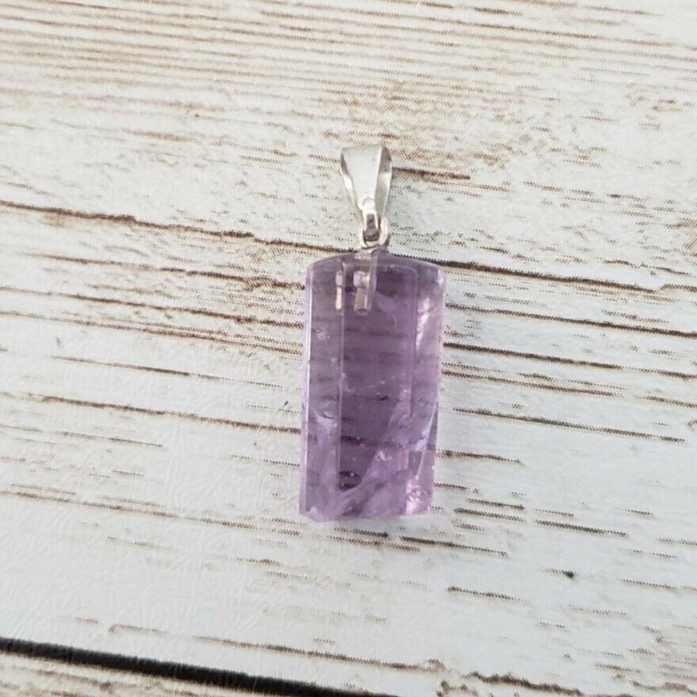 Light Purple Gem Pendant - (No Chain Included)
